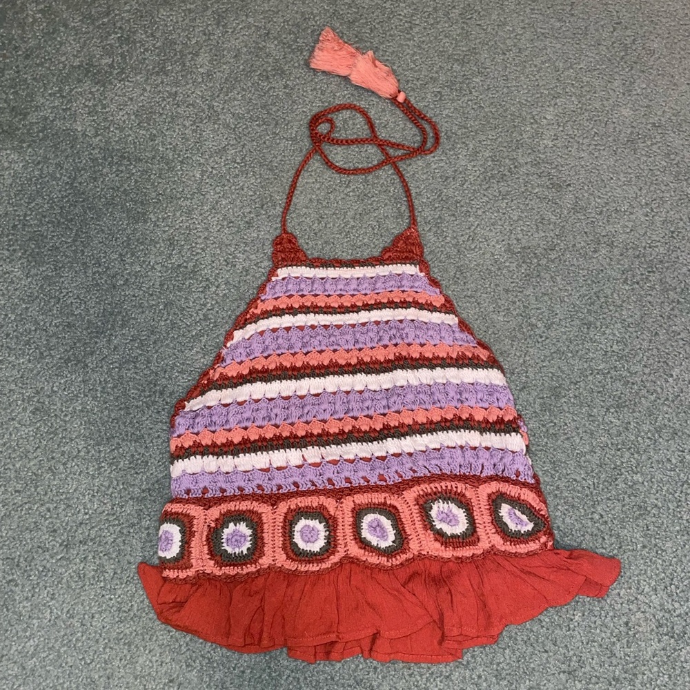 Crochet Lucky Brand Crop Top